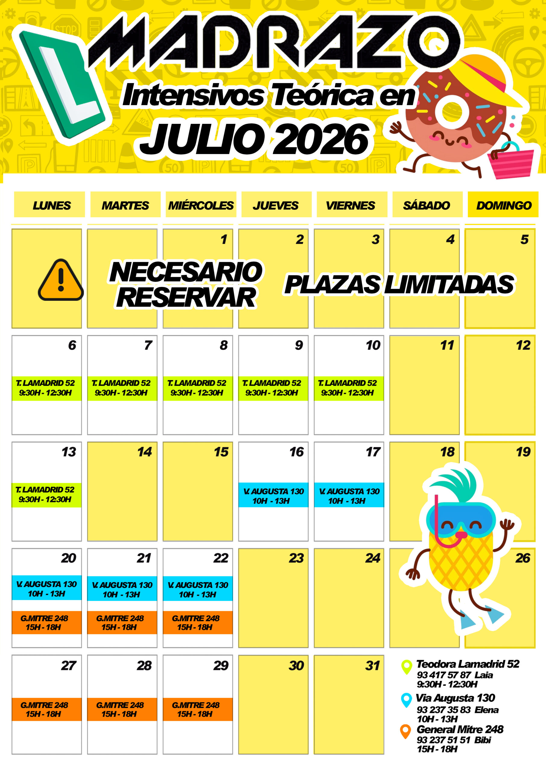 Intensivos aprender a conducir JULIO 2026