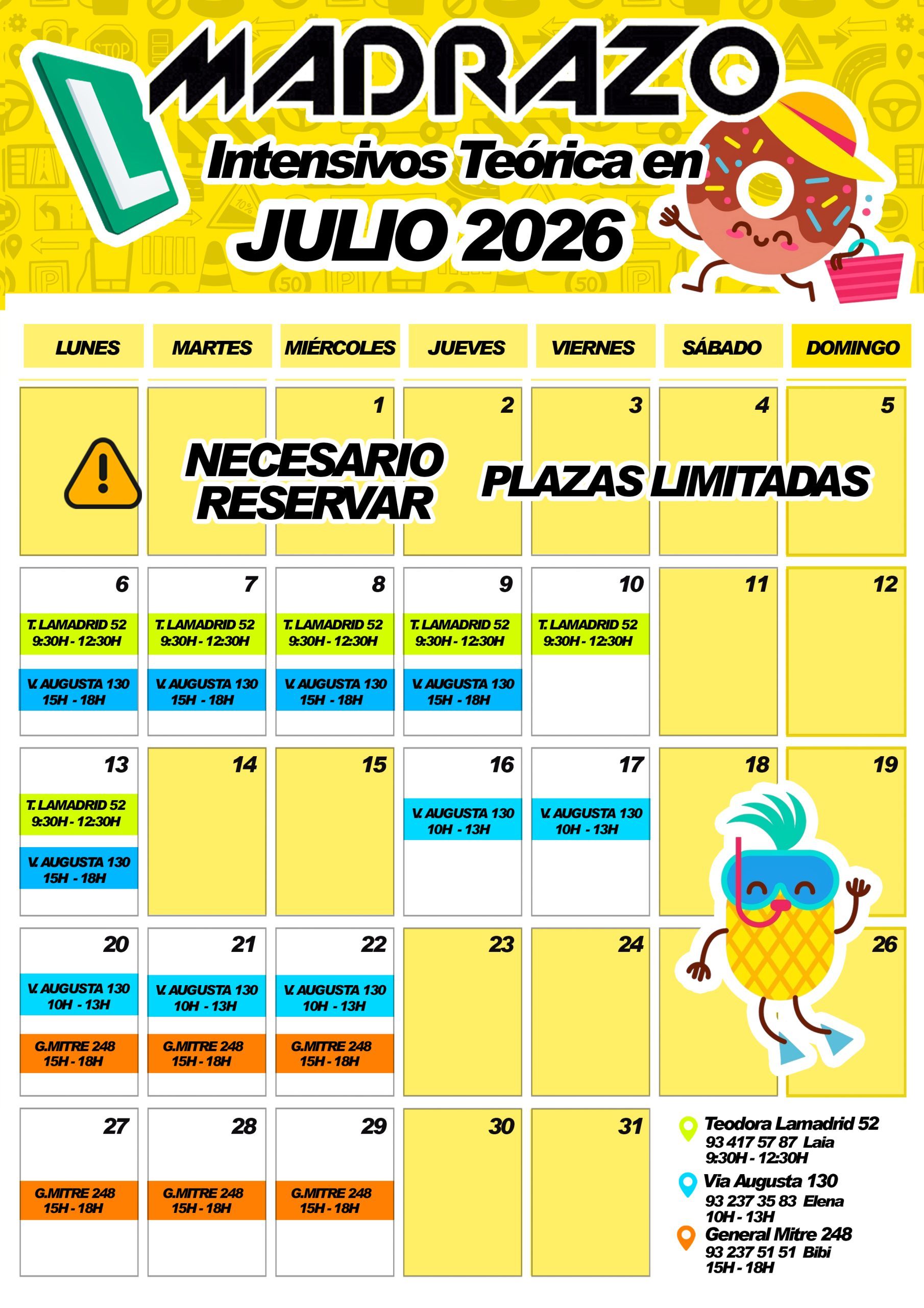 Intensivos aprender a conducir JULIO 2026