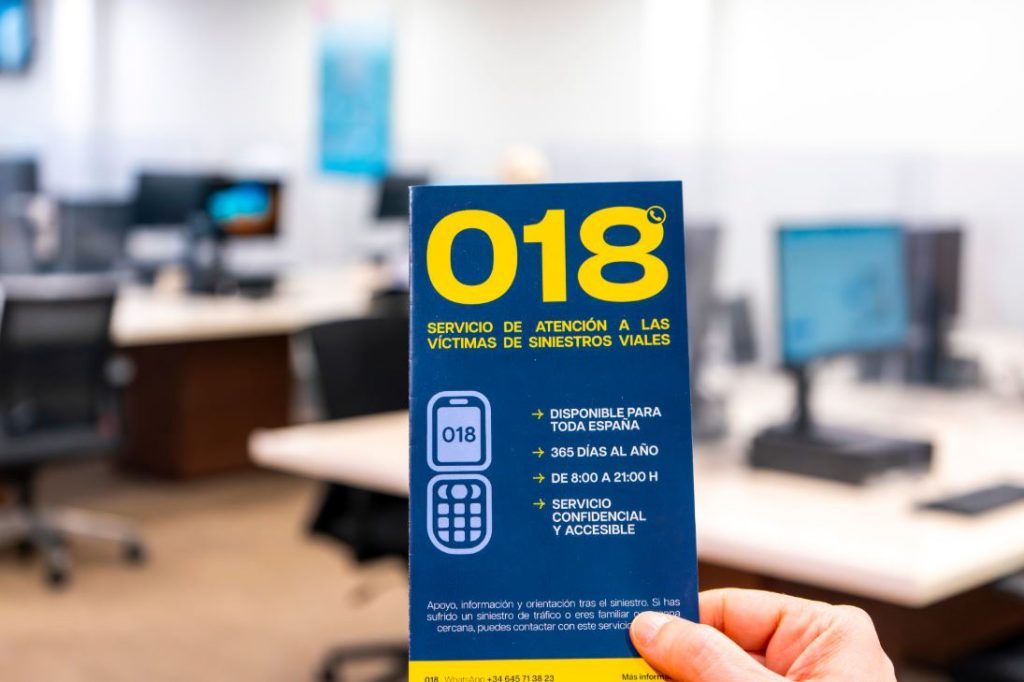 DGT Teléfono 018 Ayuda Accidentes de Tráfico