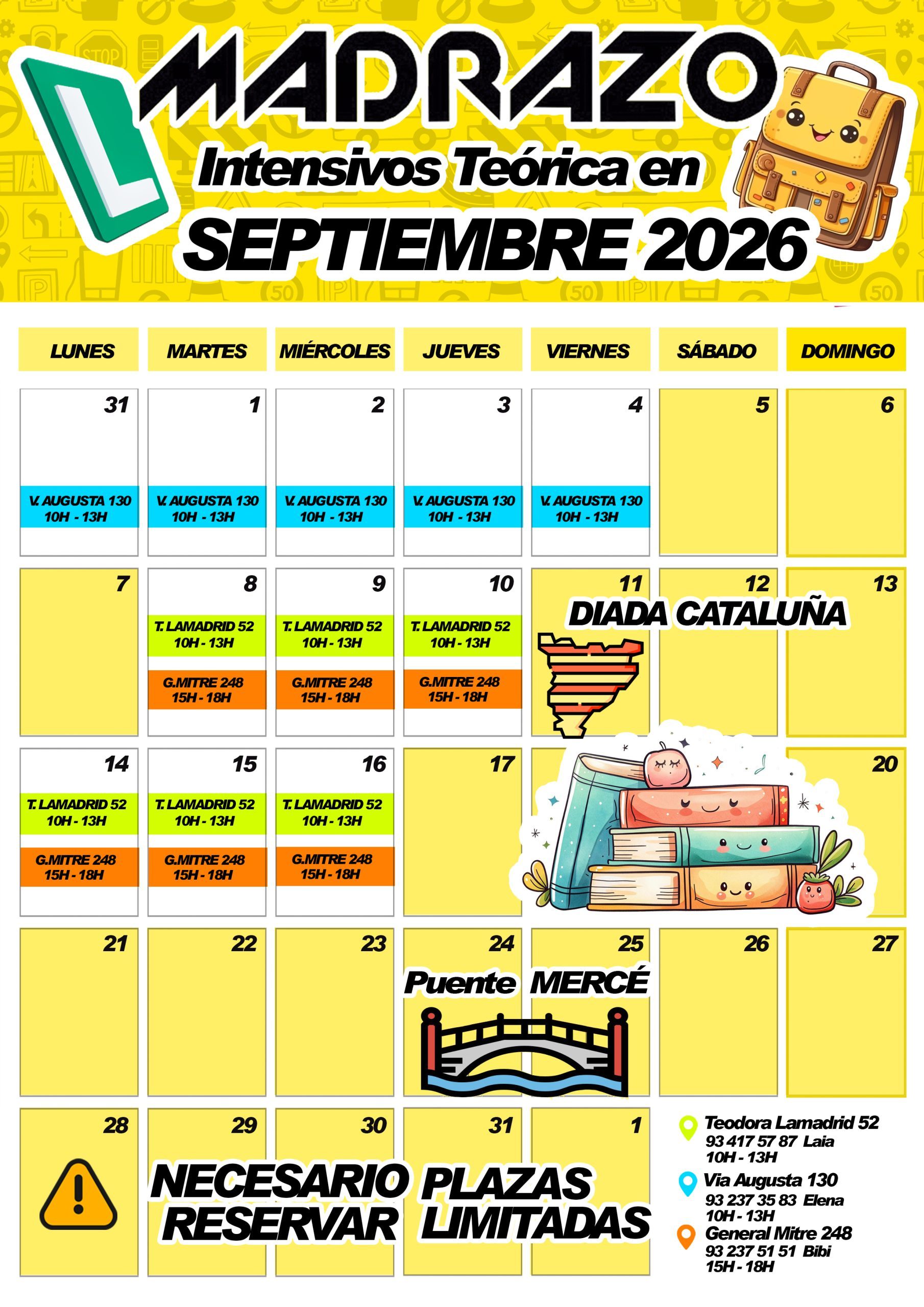 Intensivos aprender a conducir SEPTIEMBRE 2026