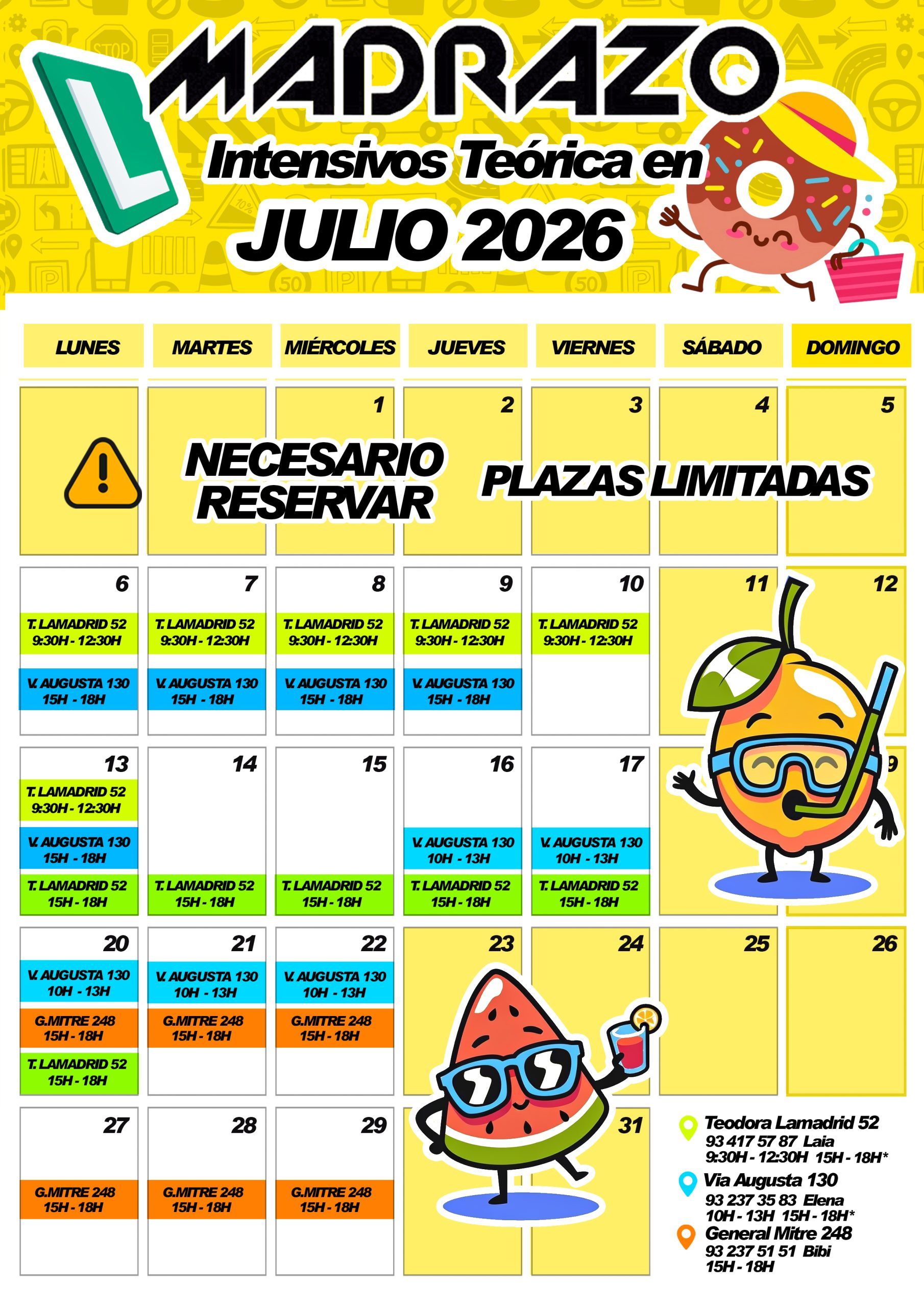 Intensivos aprender a conducir JULIO 2026