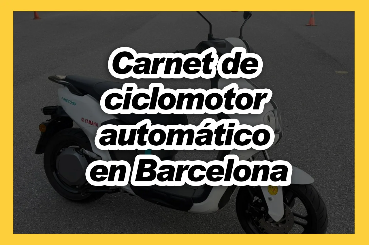 Carnet de ciclomotor automático en Barcelona