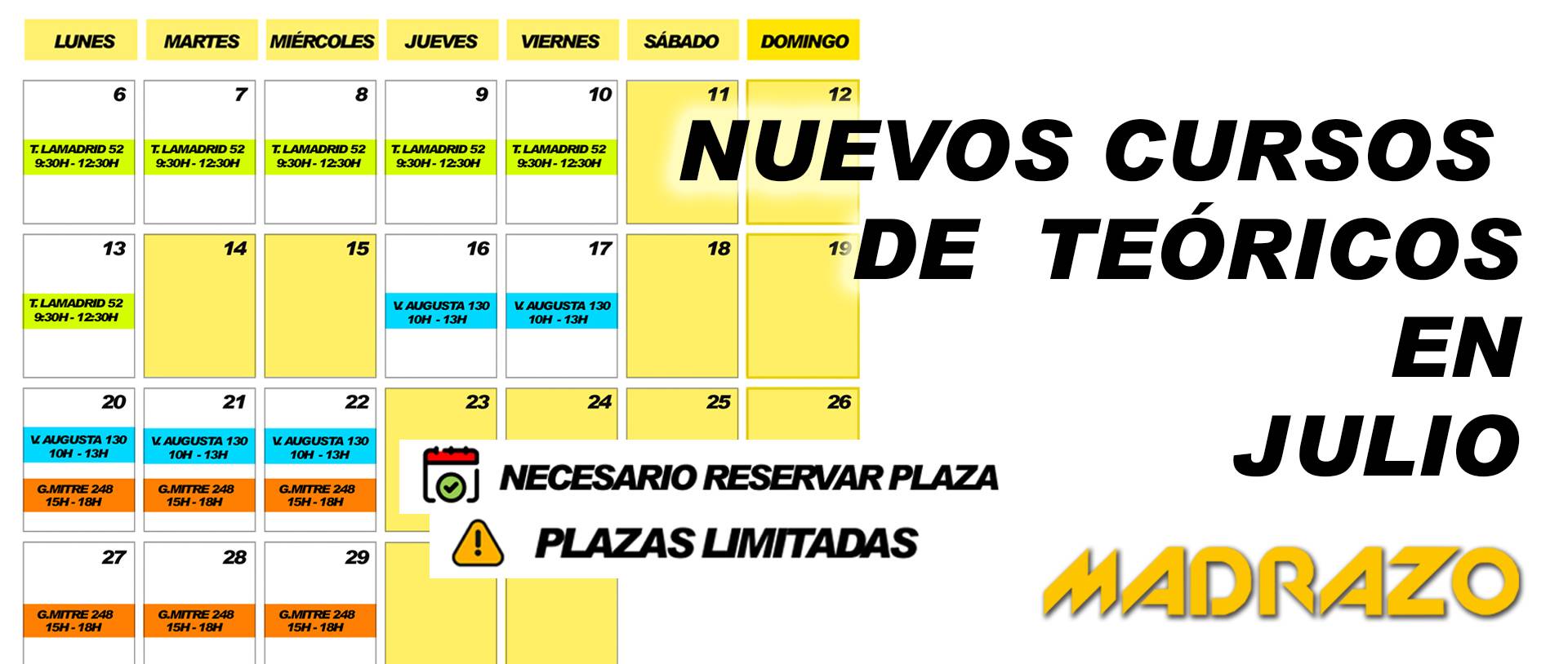 CURSOS INTENSIVOS DE TEORICA CARNET DE CONDUCIR EN BARCELONA MES DE FEBRERO 2026
